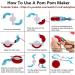 Pompom Maker Set - 4 Sizes Pom-pom Weaver Craft Tool for DIY Wool Knitting Decorations | Knewmart - Buy Online on GoSupps.com