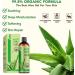 Organic Aloe Vera Gel with 100% Pure Aloe from Freshly Cut Aloe - Aloe Vera After Sun for Face Body Hair Sunburn After Sun Scars - absorbs rapidly with No sticky residue - 200 ml / 7 fl oz - Buy Online on GoSupps.com