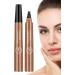 4 Point Eyebrow | Waterproof 4 Fork Tip for Eyebrow | Liquid Brow Long-Lasting Brow Microblading Pencil Eyebrow Makeup Pochy Light Brown - Buy Online on GoSupps.com