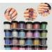 XICHEN 24 Colour Fine Acrylic Glitter Powder for Nail Art - Decoration Dust Powder - Buy Online on GoSupps.com