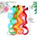 LNNXSZ Feather Hair Extension Kit Synthetic Rainbow Colors One Clip In Hair Extensions Curl Long Hair For Women Hair Piece Blue Pink Purple Red Green (Color : Q28 Size : 18inches) 18inches Q28 - Buy Online on GoSupps.com