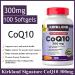 Kirkland Signature CoQ10 300mg 100 Softgels - Maximum Potency - 1 Pack - Buy Online on GoSupps.com