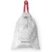 Brabantia Perfectfit Garbage Bags Donation Pack - Extra Strong 20L (40 Pieces Code Y) - White Garbage Bags with Train Tape - Buy Online on GoSupps.com
