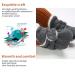 EDOTON Unisex Newborn Winter Boots - Non-Slip Sole Soft Stay On Bootie Socks 0-6 Months Navy Gray - Buy Online on GoSupps.com
