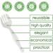 Party Bargains 8.75 White Disposable Plastic Serving Forks - 6 Pack | Heavy Duty Forks for Wedding, Catering, Buffet & Parties - Buy Online on GoSupps.com