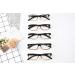 Eyekepper 5-Pack Classic Spring Hinge Reading Glasses - Stylish Black/Yellow Sun Readers with 1.25 Diopters Transparent Lens - International Shipping Available - Buy Online on GoSupps.com