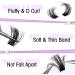 Boahankuke Fluffy Lash Clusters 280PCS 100D+120D D Curl Individual Cluster Lashes 12-18mm - Buy Online on GoSupps.com