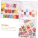Healeved 36 Boxes Nail Art Accessories Resin Charms Slices Polymer Clay Spacer Beads 3D Slice Fruits Phone Shell Charms Resin Making Charms Nail Art Slices Manual Decorations Soft Pottery 14.2X8.8X2.5CMx3pcs Assorted Colorx3pcs - Buy Online on GoSupps.com