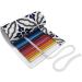 ABAKUHAUS Geometrico Roll Up Pencil Case Japanese Mandala Durable & Portable Pencil Organizer 36 Holes Blu Crema Scuro - Buy Online on GoSupps.com