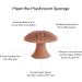 ezpz Mushroom Sponge (Sienna) - 100% Silicone Reusable Durable Long-Lasting Hypo-Allergenic Sponge with Suction Base for Cleaning Dishes Cookware and Feeding Accessories - Buy Online on GoSupps.com