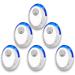Ultrasonic Pest Repeller 6 Pack, Mice Repellent Plug-ins Pest Control for Insects Rodents, Electronic Pest Repellent, Rodent Repellent Indoor Ultrasonic for Home, Kitchen, Warehouse White