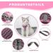 Reflective Cat Dishes with Leash - Adjustable Breakout-Proof Tableware Set for Cats & Small Dogs (Pink-Small) - Buy Online on GoSupps.com
