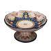 Fruit Bowl Salad Bowl Countertop Fruit Basket Classical Ceramic Fruit Bowl Living Room Dining Room High Feet Fruit Plate Dessert Candy Plate Fruit Bowl for Kitchen Counter (A)