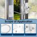 Window Safety Locks 2PCS Child Security Premium Wire Catch Lock Set No Punching UPVC Self Adhesive Window Restrictor-Locks with Keys for Protect Children Kids Baby Home Schools Doors Windows Cupboard Style2 - Buy Online on GoSupps.com