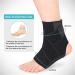 Quick Lace Up Ankle Brace - Adjustable Compression Sleeve for Sprained Ankles Achilles Tendonitis & Plantar Fasciitis Relief - Ultra Support for Basketball (Large - Buy Online on GoSupps.com