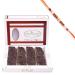 Ghasitaram Gifts Rakhi Gifts for Brothers Rakhi Sweets - Chocolate Coated Kaju Katlis 400 GMS with Beads Rakhi