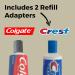 Toothpaste Refill Adapter for Travel | 2 Adapters for Crest & Colgate - Eco-Friendly Solution - Buy Online on GoSupps.com
