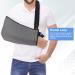 Universal Arm Sling Shoulder Immobilizer - Adjustable Support Strap for Broken Wrist/Elbow/Dislocated Shoulder - XL Grey - Buy Online on GoSupps.com