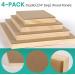 EYSOLD Wood Canvas Boards - 4 Pack of Unfinished Wooden Panels for Pouring Art & Crafts - Falling in Art Studio Cradle Boards Kit - Buy Online on GoSupps.com