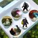 Pre-Cut Godzilla x Kong 2A Edible Stand up Wafer Paper Cupcake Toppers Cake Decorations Birthday Party (12)