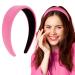 BOFUNX Headband Pink Headband Wide Hairband Headband Hair Accessories for Women Girls