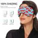 Light Blocking Crab Pattern Sleep Mask - Adjustable Soft Eye Cover for Men & Women | Ideal for Travel Naps and Sleeping - Buy Online on GoSupps.com