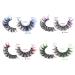 Colored 5D Mink False Eyelashes - 8 Pairs by GODDVENUS | D Curl Strip Lashes for Natural Wispy Look and Salon Perfect Results - Buy Online on GoSupps.com
