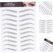 Housoutil 36 Sheets Waterproof Eyebrow Stickers Eyebrow Grooming Shaping Sticker Makeup Brow Sticker Man Hair 21x15cmx3pcs Black 1x3pcs - Buy Online on GoSupps.com