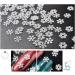 Conijiwadi Shinny Ultra-Thin White Snowflake Pattern Nail Art Tip Sticker Women Decal Manicure DIY Tool - Buy Online on GoSupps.com