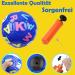 Football 15 cm with Pump - Indoor Sensory Ball for Kids (Aged 2-8) | 3 Pack Toddler Balls with Letters - Perfect for Girls & Boys - Buy Online on GoSupps.com