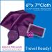Microfiber Cleaning Cloths 12 Pack in Vinyl Pouches | Glasses & Electronics Cleaner (Purple) - Buy Online on GoSupps.com