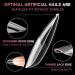 UNA GELLA Medium Almond Gel Nail Tips - 312pcs Half Matte Clear Fake Nails | DIY Art & Salon-Quality Extensions | 12 Sizes C-Almond - Buy Online on GoSupps.com