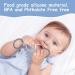 Vicloon Baby Teething Toys - Silicone Teether Chew Toy for Babies | Attachable Baby Links | Food Grade Silicone Teethers (Gray/Brown) - 6 Months - Buy Online on GoSupps.com