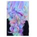 Jumbo Braiding Hair Fiber Mix 3pcs - Rainbow Colors Extensions - Kanekalon Synthetic Hair - 24 Inch - Blue-Light Purple-Pink - Soft & Healthy - Buy Online on GoSupps.com