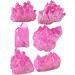 Buy Kyeygwo Natural Mountain Crystal Titanium Coated Quartz Cluster | Irregular Fuchsia Healing Reiki Stone | Gem Figures & Home Decoration | International Shipping Available - Buy Online on GoSupps.com