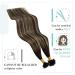 Buy Youngsee Bondings Extensions | Real Hair Ombre U Tip Extensions | 50cm Remy Keratin Bonding | Dark Brown to Ash Blonde #4/18/4 - Buy Online on GoSupps.com