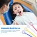 40-Part Disposable Plastic Tooth Mirror Set - Curved Angle Dentist Instruments for Oral Care Inspection - Buy Online on GoSupps.com