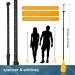 Spencer & Whitney SUP Paddle - 3-Piece Adjustable Stand Up Paddle with Groove Design, Alloy Material, Yellow - Buy Online on GoSupps.com