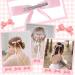 WLLHYF 4Pcs Tassel Ribbon Hair Clips Silky Satin Bows Hair Barrettes Long Tail Bowknot Ponytail Holder Metal Slides Claw Hair Valentine's Day Accessories for Women Girls Kids White+Pink - Buy Online on GoSupps.com