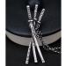 ZAKY Anime Cosplay Accessories | One Piece Jewelry Samurai Sword Pendant Zoro Necklace & Ear Clip Set - 14 Pieces - Buy Online on GoSupps.com