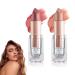 2PCS Mini Capsule Pills Lipstick Set Matte Lip Stain Long Lasting Waterproof Lip Gloss Kit Pill Shaped Lipstick Lip Balm Suit for Women Girls(602+607)