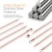 Blackhead Remover Pimple Popper Tool Kit - Professional Acne Extractor Set for Face & Nose - Blemish Whitehead Extraction Tools in Rose Gold Case - Buy Online on GoSupps.com