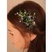 Kercisbeauty Emerald Green Hair Clip - Elegant Wedding Hair Jewelry for Women and Girls - Buy Online on GoSupps.com