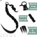 SEGO Long Braided Ponytail Extension With Elastic Hair Tie 150G Synthetic Hairpiece Straight Wrap Around Ponytail Hair Extensions - 32 Inch Black 32 Inch #1B Black - Buy Online on GoSupps.com