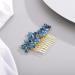 Chargances Bride Wedding Rhinestone Hair Comb Blue Crystal Hair Side Comb Fashion Handmade Headpiece Bridal Hair Accessories for Wedding Prom Flower Girl (Blue) - Buy Online on GoSupps.com
