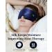 Silk Cordless Heated Eye Mask | Moist Heat Eye Compress for Dry Eyes & Stye Relief | Rechargeable & Washable | Comfortable Travel Sleep Mask in Navy Blue - Buy Online on GoSupps.com