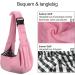Petloft Reversible Small Dog Carrier - Adjustable Hands-Free Sling for Pets (Light Pink) - Buy Online on GoSupps.com