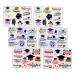 6 Sheets Graduation Season Stickers Graduation Stickers Graduation Body Decorative Stickers Graduation Sticker Arm Stickers Gradient Envelope Emulsion