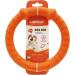Laroo Indestructible Dog Frisbee | Floatable Flying Disc Toy for Medium Large & Small Dogs | Summer Pet Training - 18cm Orange - Buy Online on GoSupps.com