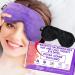 Dry Eye Mask Warm Eye Compress Eye Pillow Moist Heat Eye Mask for Dry Eyes Stye Eye Compress Weighted Eye Mask for Sleeping Hot Eye Compress Dry Eye Purple/Black